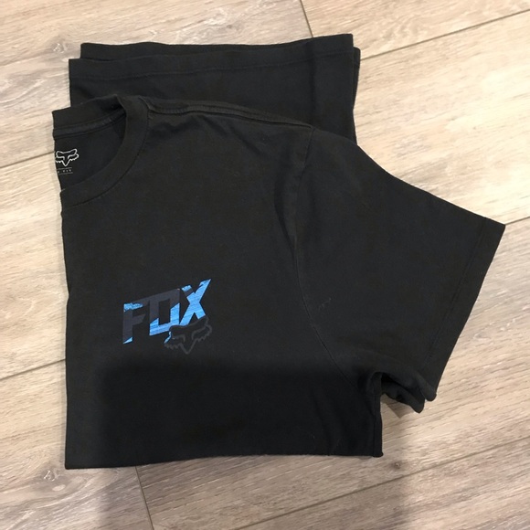 Fox Tshirt Black & blue mens - Picture 3 of 3